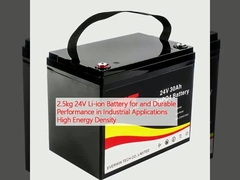 2.5kg 24V Li-ion Battery for and Durable Performance in Industrial Applications High Energy Density