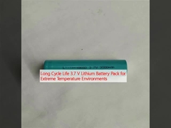 Long Cycle Life 3.7 V Lithium Battery Pack for Extreme Temperature Environments
