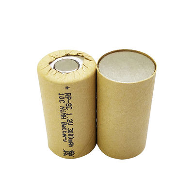 Buy Nickel 10c Battery Cell Sub-C SC3000mah 1.2 V Ni Mh Rechargeable Battery online manufacture