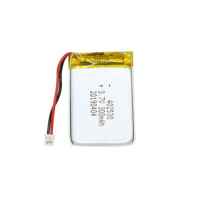 Buy Customized Lithium Polymer Battery Pack 3.7v 300mah LiPo Battery 402530 online manufacture
