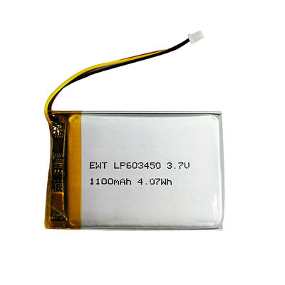 Buy Black Lithium Polymer Battery Rechargeable 3.7v 1100mah Lipo Battery Pack online manufacture