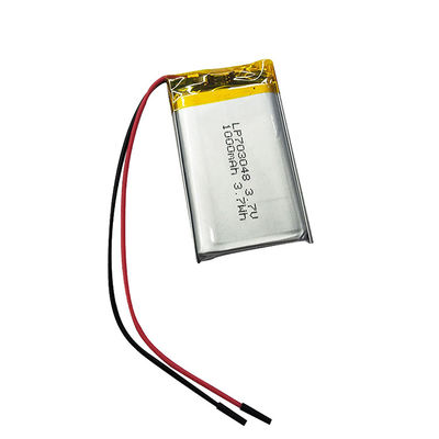 Buy Power Lithium Polymer Battery 3.7v 1000mah LiPo Battery 703048 online manufacture