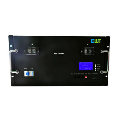 Buy Black Solar Energy Storage Lifepo4 Battery 48V 100Ah Wall Mounted online manufacture