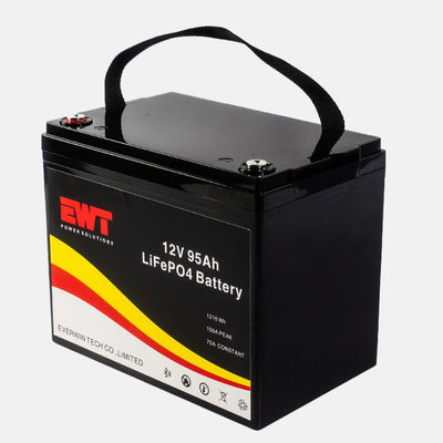 Buy EV RV Car Storage Rechargeable 12V Lithium ion LFP LiFePO4 Battery 12.8V 95Ah Lithium Iron Phosphate Battery online manufacture