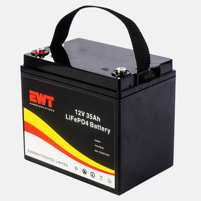 Buy Solar Energy System 12V 35Ah Lithium Iron Phosphate Battery 12.8V LiFePO4 LFP Lithium Battery Pack with BMS online manufacture