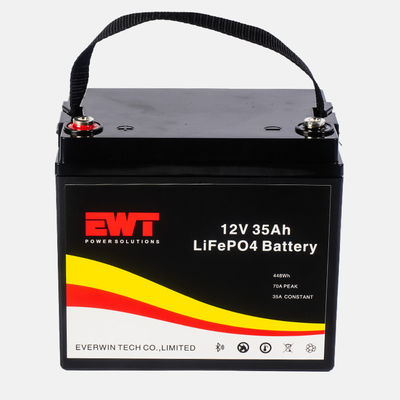 Buy Car 12V LiFePO4 LFP Lithium Battery Pack 12.8V 35Ah Lithium Iron Phosphate Battery for RV EV Systems online manufacture