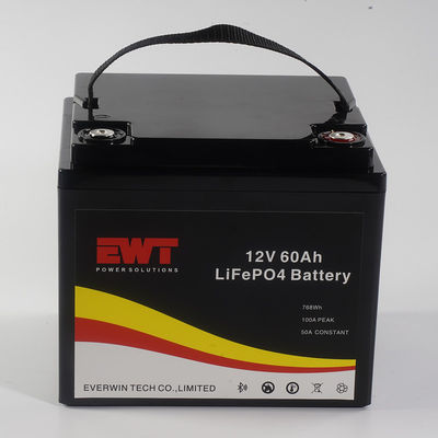 Buy Long cycle life rechargeable 12v 60ah 768wh lifepo4 battery pack for scooter E-bike Golf car online manufacture