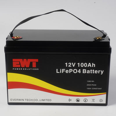 Buy 12V 100AH Deep Cycle Rechargeable Battery Pack Smart Bluetooth Monitoring Function for Compact and Durable online manufacture