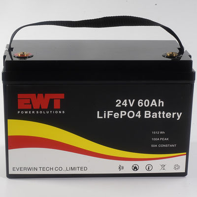 Buy EWT LiFepo4 Battery Pack 24V 60AH With Big LCD Screen Monitoring Capacity online manufacture