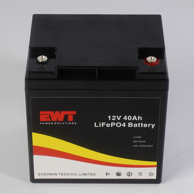 Buy Customized Outdoor Large 12V 40AH Lifepo4 Battery with Dust And Water Protection 14.6V Input Voltage online manufacture