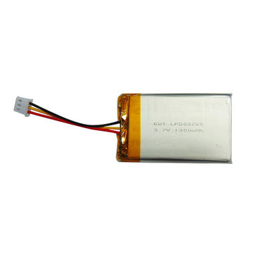 Buy Silver Lithium Polymer Battery  LP503759 3.7V 1300MAH with Overcharge Protection Silver Shape And Color online manufacture