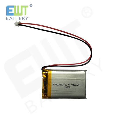 Buy Oem Odm Supported Lithium Ion Polymer Battery LP603450 3.7V 1000mAh online manufacture