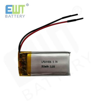 Buy LP601836 3.7V 350mAh Lithium Polymer Battery 1S1P for Durable Air Or Sea Shipping online manufacture