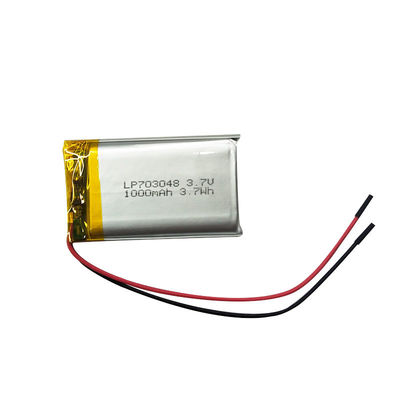 Buy LP703048 3.7V 1000mAh Lithium Polymer Rechargeable Battery online manufacture