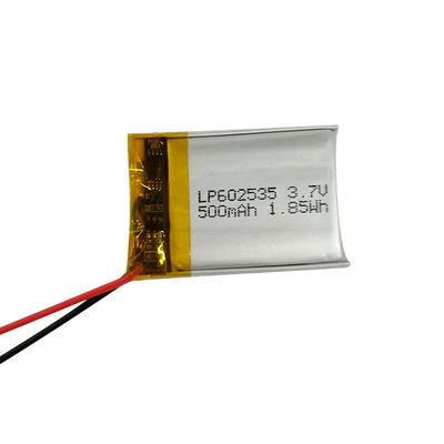 Buy LP602535 3.7V 500mAh Lithium Polymer Battery with IEC62133 Certification and Contant Discharge Current 1C online manufacture