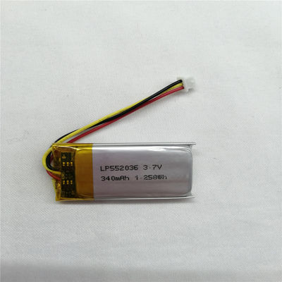 Buy Powerful and Durable Lithium Polymer Battery LP552036 3.7V 340mAh online manufacture