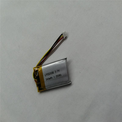 Buy Lithium Polymer Rechargeable Battery LP552036 3.7V 340mAh for Emergency Backup Power online manufacture