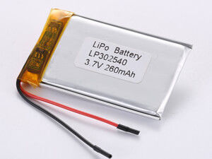 Buy LP302540 3.7V 260MAH High Rate Type Lithium Polymer Battery Environmental Impact Contains Toxic Materials 12 Months Guarantee online manufacture