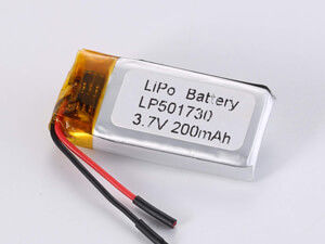Buy LP501730 200MAH High Energy Density Lithium Polymer Rechargeable Battery Maximum Discharge Current 0.35A 3.7V Voltage online manufacture