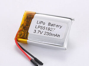 Buy Industrial and Commercial 3.7V 230MAH 500 Cycles Lithium Polymer Rechargeable Battery with Short Circuit Protection LP551927 online manufacture