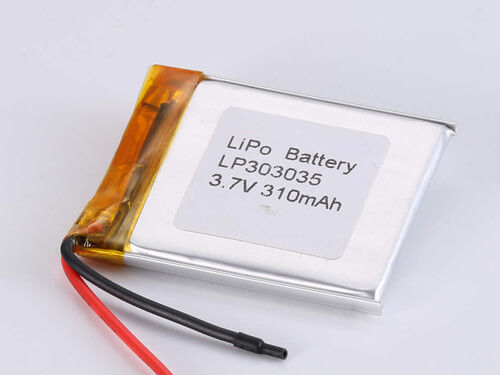 Buy 3.7V Charging Voltage LP303035 310MAH JST Discharge Connector Lithium Polymer Rechargeable Battery for Applications online manufacture