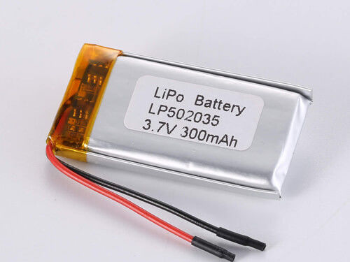 Buy 500-1000 Cycles LP502035 3.7V 300MAH Polymer Li-ion Rechargeable Cell for Optimal Performance -20 To 60 Degrees Celsius online manufacture