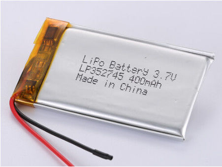 Buy UN38.3 Certified LP352745 3.7V 400MAH Lithium Polymer Battery for Quick 2 Hours Charging and Extended 4-6 Hours Discharging online manufacture