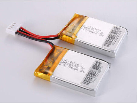 Buy Li-polymer Rechargeable Battery LPHD7030040 3.7V 700MAH Oem Odm Supported for -20°C To 60°C online manufacture