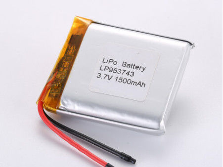 Buy LP953743 3.7V 1500MAH li ion battery manufacturers Long-Lasting Lithium Polymer Rechargeable Battery -20°C To 60°C A Grade for Top- Results online manufacture