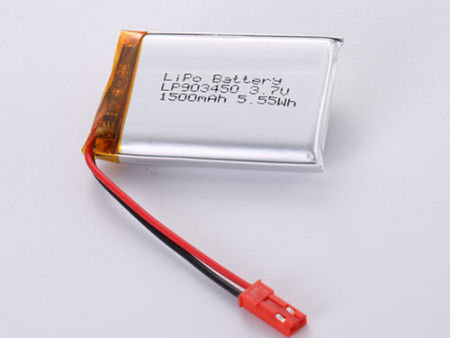 Buy LP903450 3.7V 1500MAH A Grade Pouch Design Lithium Polymer Battery with FCC Certifications online manufacture