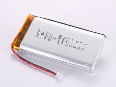 Buy LP953566 3.7V 2700MAH li ion battery manufacturers Top- Lithium Polymer Rechargeable Battery with Niminal Voltage 3.7V and A Grade online manufacture