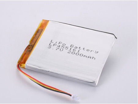 Buy Silver Lithium Polymer Battery with 12 Months One Year Guarantee LP455161 3.7V 2000MAH Prismatic Battery Manufacturers online manufacture