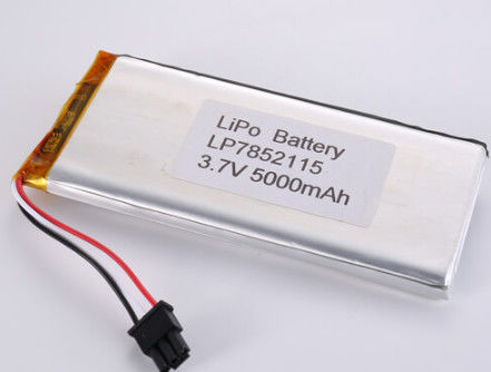 Buy LP7852115 3.7V 5000MAH li ion battery manufacturers Oem Odm Supported High Capacity LiPo Pack with 2-3 Hours Charging Time online manufacture