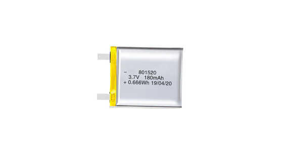 Buy 801520 3.7V 180MAH Lithium Polymer Batteries With High Energy Density And 300 Recharge Cycles online manufacture