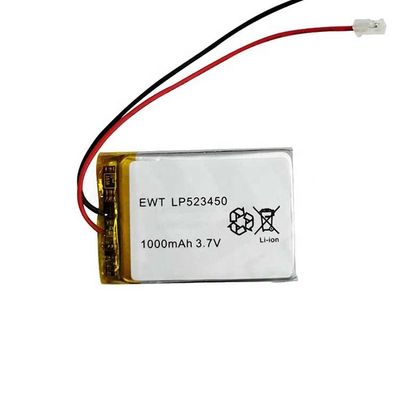 Powerful Lithium Polymer Battery 3.7v 1000mah 402035 Battery CE