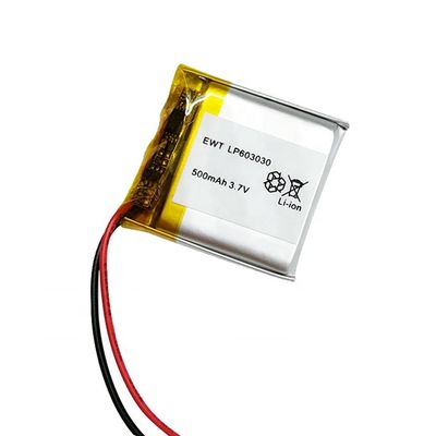 Customized Li Ion Polymer Battery 600mAh 3.7V 500mah Rechargeable Battery