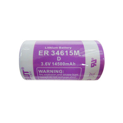 High Rate Lithium Thionyl Chloride Battery Cylindrical 3.6V lithium Battery Cell ER34615M