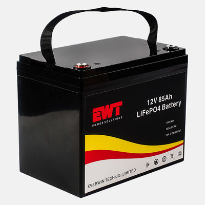 Rechargeable Lithium Iron Phosphate Battery 12.8V 85Ah LiFePO4 Lithium ion LFP Battery