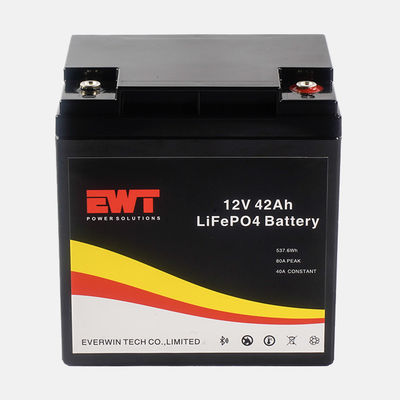 12V 12.8V LFP Lithium Iron Phosphate Battery Pack with Anode Material 42Ah LiFePO4 IFR32700 Replacement