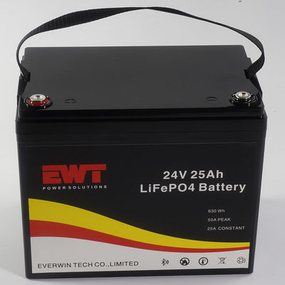 IFR32650 24V 25Ah LiFePO4 Battery Pack For Electric Vehicles And Safety Applications