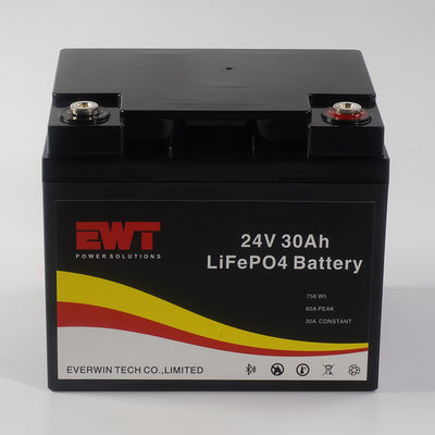 Industrial 24V Lithium Iron Phosphate Battery with 30A Maximum Continuous Discharge Current -20°C To 45°C and CE Certification