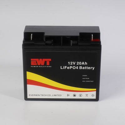Rechargeable Lithium Ion Battery LifePo4 Battery Pack 12V 20AH For Solar System With BMS