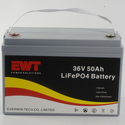 36V 50AH LiFePO4 Battery Pack Mobile Recreational Vehicle Power Supply for Energy Storage Systems