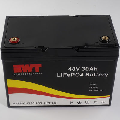 Long Cycle Life Rechargeable 48V 30Ah Lifepo4 Battery Pack For Scooter E-bike Golf Car