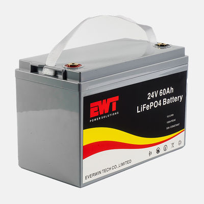 24V 60Ah LiFePO4 Battery for Electric Boats 30A Discharge 640Wh Out Power -20°C to 45°C