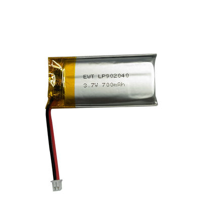 LP902040 3.7V 700MAH Prismatic Polymer Lithium Battery Customizable and Supported Factory OEM/ODM