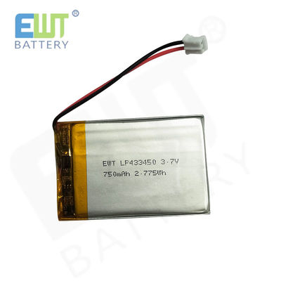 Certifications IEC62133 Lithium Polymer Battery LP433450 Safety Features Overcharge Protection Pack Assembly Model 1S1P