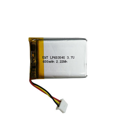 JST/Customized Connector Type NO for Lithium Polymer Battery LP603040