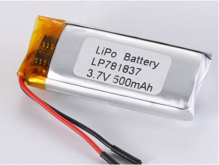 LP781837 3.7V 500MAH 1C Contant Discharge Current Lithium Polymer Battery For Smartphones Pure Cobalt Anode Material Other