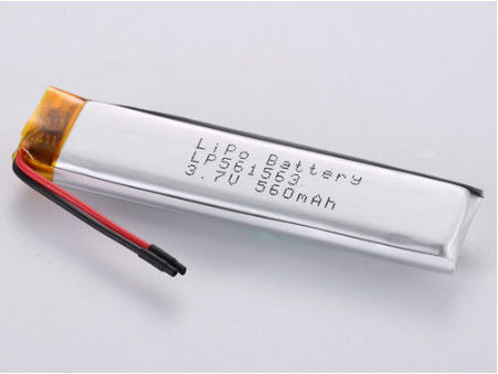 3.7V 560MAH JST Connector Type Lithium Polymer Rechargeable Battery with 1C Discharge Current Lightweight and Durable